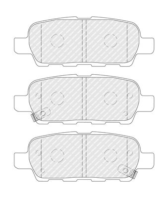 FDB4756, Комплект тормозных колодок, INFINITI,NISSAN, RENAULT (Rear)