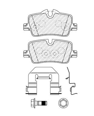 FDB5278, Комплект тормозных колодок, дисковый тормоз BMW R