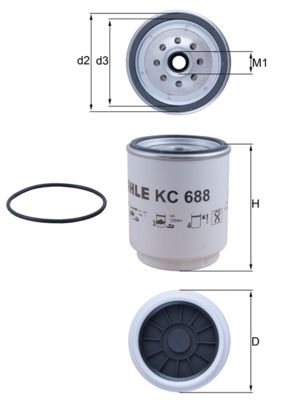 KC 688D, Топливный фильтр