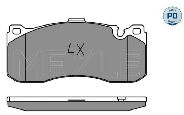 025 243 1617/PD, Комплект тормозных колодок, дисковый тормоз BMW 3 (E90) Rear