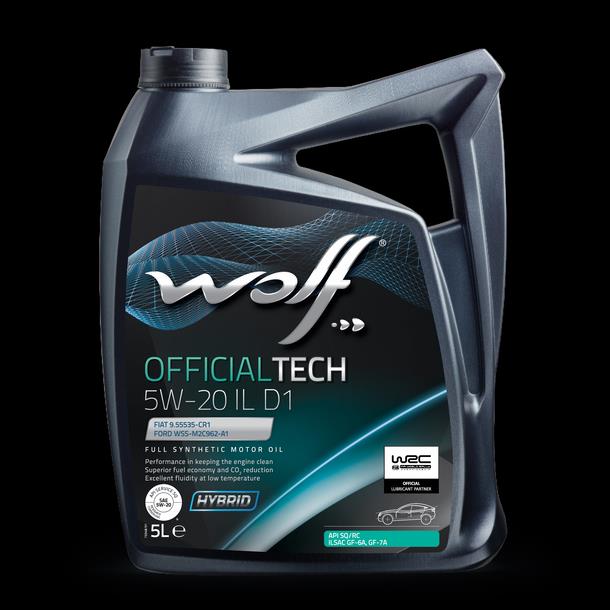 5W20 OFFICIALTECH IL D, WOLF OFFICIALTECH 5W-20 IL D1 1L (1054578)