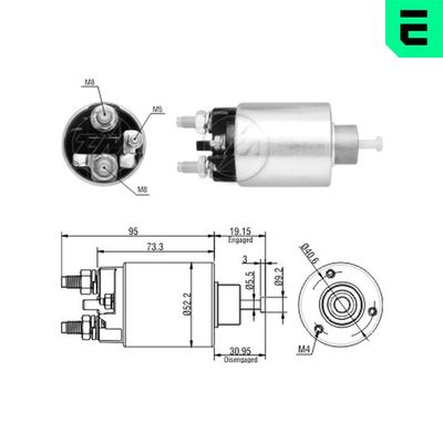 ZM8860, Тяговое реле, стартер