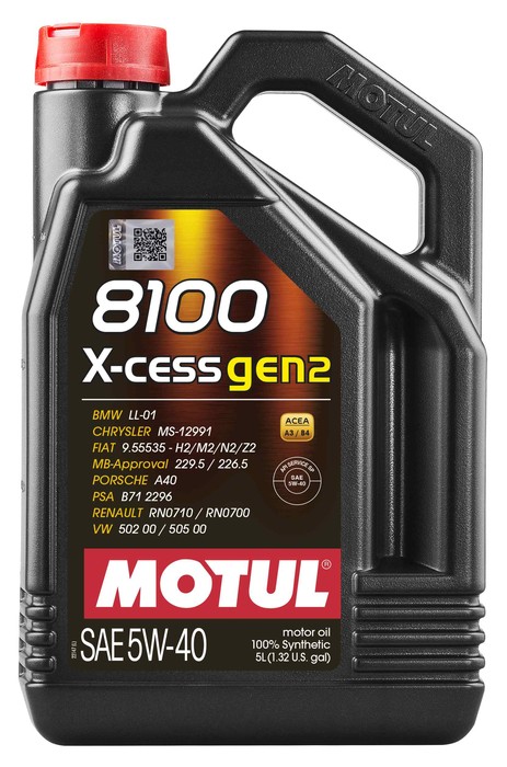 5W40 X-CESS GEN2 5L, 8100 X-CESS GEN2 5W-40 5L (109776)