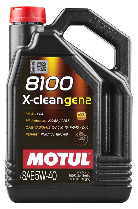 5W40 X-CLEAN GEN2 5L, 8100 X-CLEAN GEN2 5W-40 5L (109762)