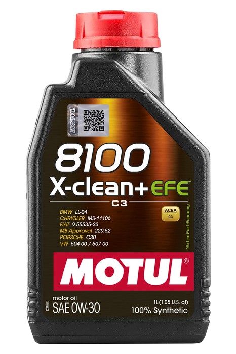 0W30 8100X-CLEAN+EFE 1, Масло моторное 1L (111657) Motul