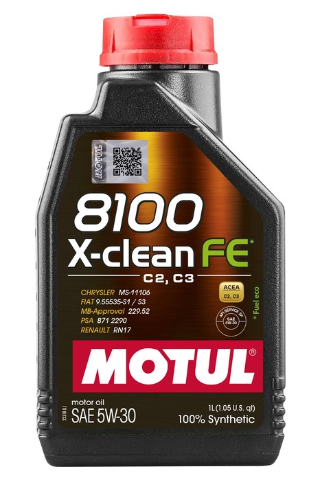 5W30 8100 X-CLEAN FE 1, Масло моторное 1L (112771) Motul