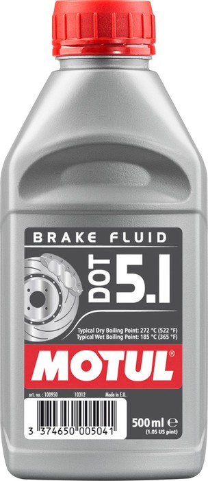 DOT 5.1 0.500L, Тормозная жидкость DOT 5.1 0.500L (100950) Motul